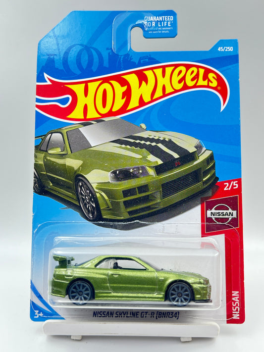 VERY MILD BLISTER BEND - IMPORTED - HOT WHEELS -  RARE - NISSAN SKYLINE GT-R (BNR34) - B4