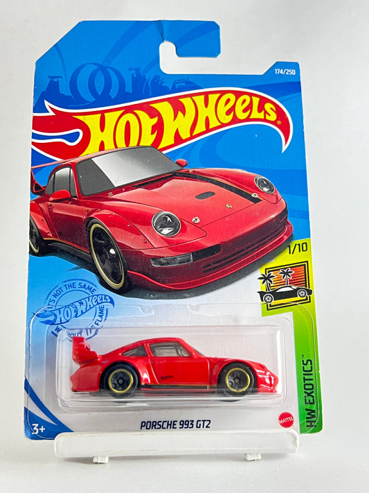 PORSCHE 993 GT2 - RED - 4C - Its Fun- Hot wheels - matchbox - diecast