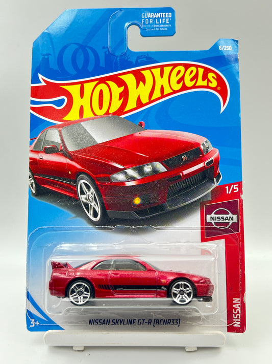 IMPORTED - HOT WHEELS -  NISSAN SKYLINE GT-R (BCNR33) - RED - B1