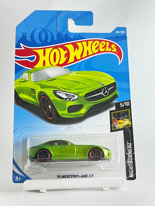 15 MERCEDES AMG GT - GREEN - 4B - Its Fun- Hot wheels - matchbox - diecast