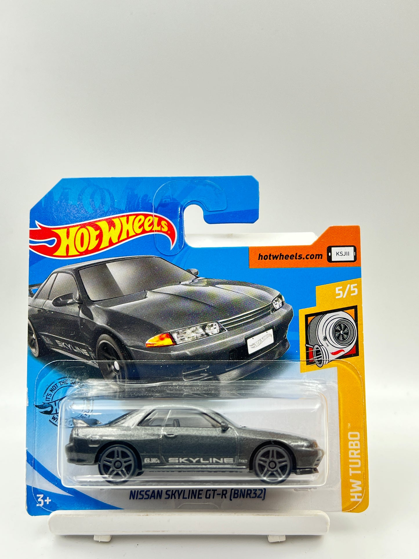 SHORT CARD - HOT WHEELS - NISSAN SKYLINE GT-R (BNR32) - DARK GREY - B1