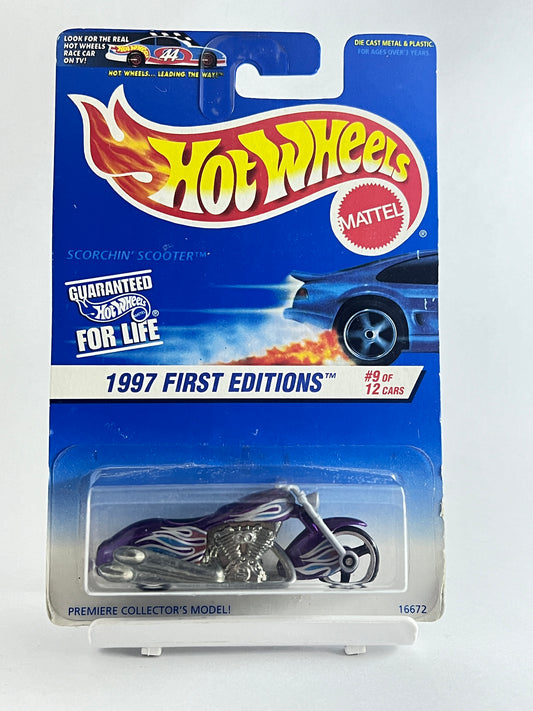 SCORCHIN SCOOTER 1997 FIRST EDITIONS - 1C - Its Fun- Hot wheels - matchbox - diecast