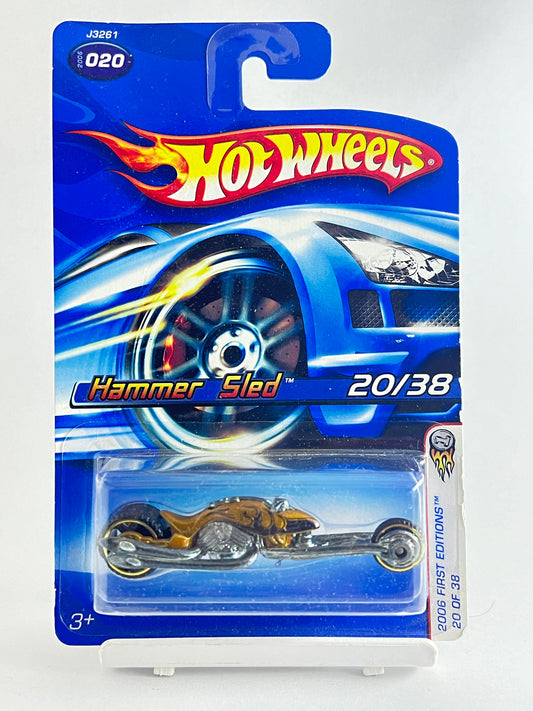 HAMMER SLED - MUSTARD COLOR - 1C - Its Fun- Hot wheels - matchbox - diecast