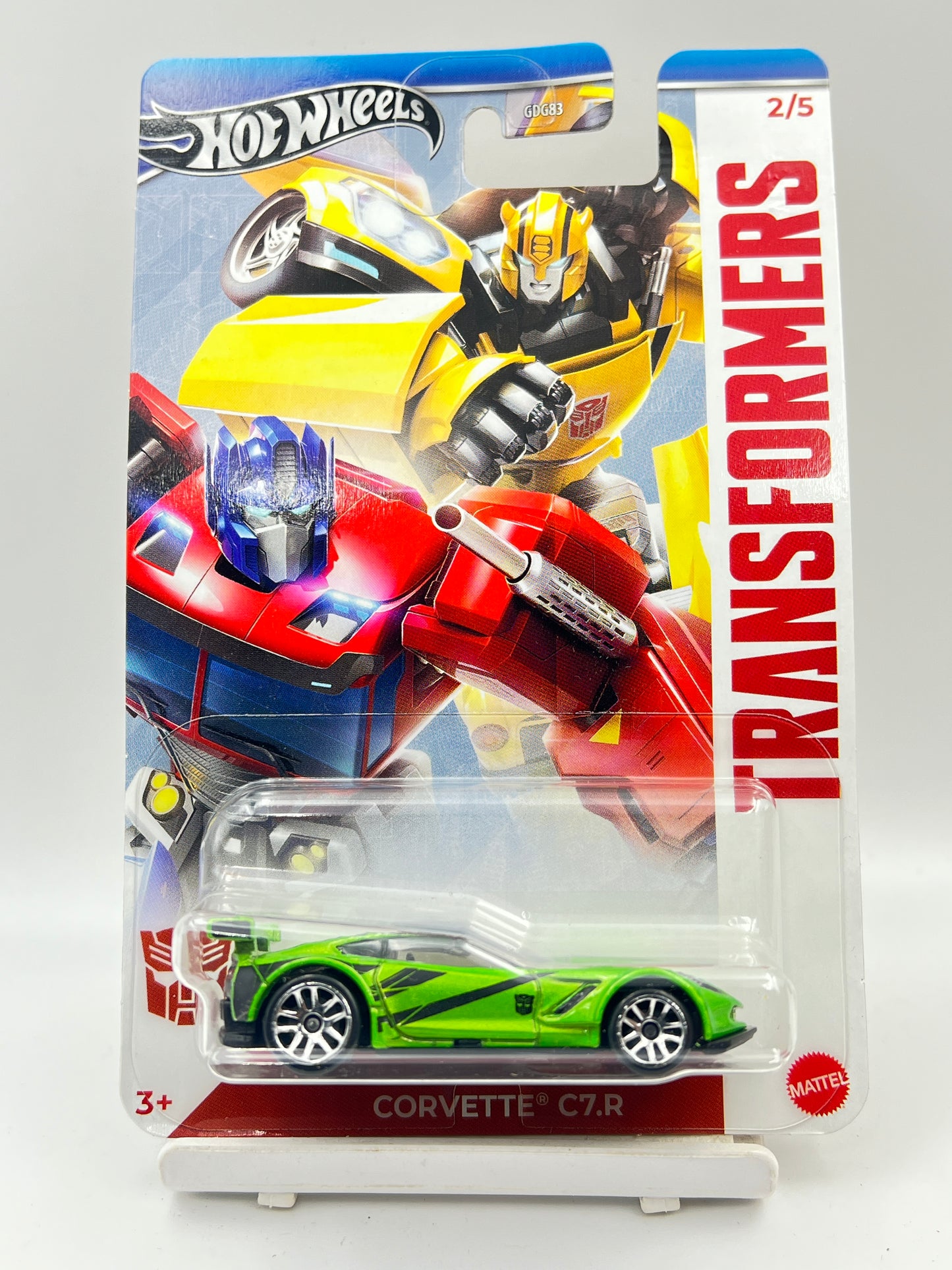 IMPORTED - HOT WHEELS -  TRANSFORMERS - CORVETTE C7.R - 5C