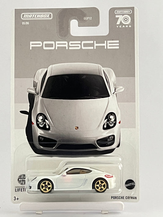MATCHBOX PORSCHE CAYMAN - WHITE CARD ART - Its Fun- Hot wheels - matchbox - diecast