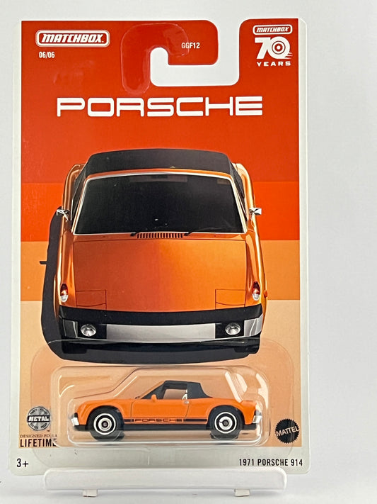 MATCHBOX - 1971 PORSCHE 914 - CARD ART - Its Fun- Hot wheels - matchbox - diecast