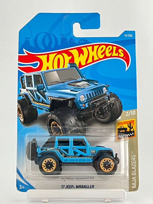 17 JEEP WRANGLER - BLUE - IMPORTED - Its Fun- Hot wheels - matchbox - diecast