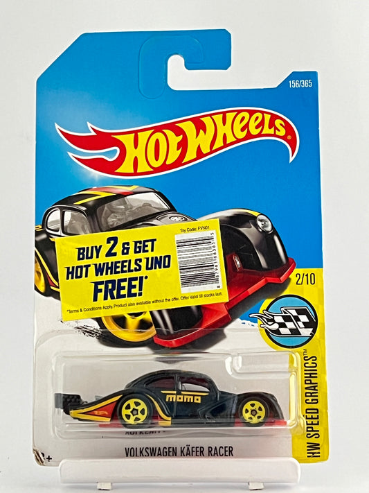 VOLKSWAGEN KAFER RACER - MOMO - BLACK - Its Fun- Hot wheels - matchbox - diecast