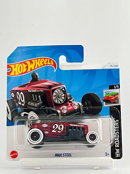 MAX STEEL - IMPORTED SHORT CARD - Its Fun- Hot wheels - matchbox - diecast