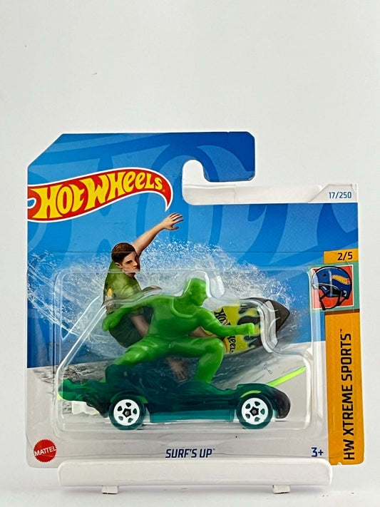 SURF'S UP - IMPORTED SHORT CARD - METAL BASE - Its Fun- Hot wheels - matchbox - diecast