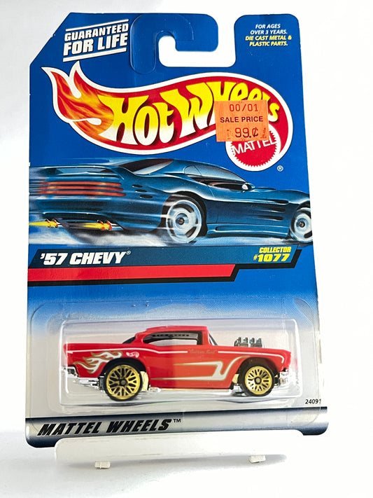 57 CHEVY- RED - 3A - Its Fun- Hot wheels - matchbox - diecast