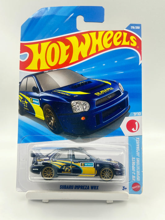 MILD CARD BEND AT TOP - SUPER TREASURE HUNT - FREE PROTECTOR - SUBARU IMPREZA WRX - 7C