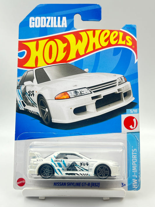 BLISTER DAMAGE - IMPORTED - HOT WHEELS -  NISSAN SKYLINE GT-R (R32) - GODZILLA - 1D