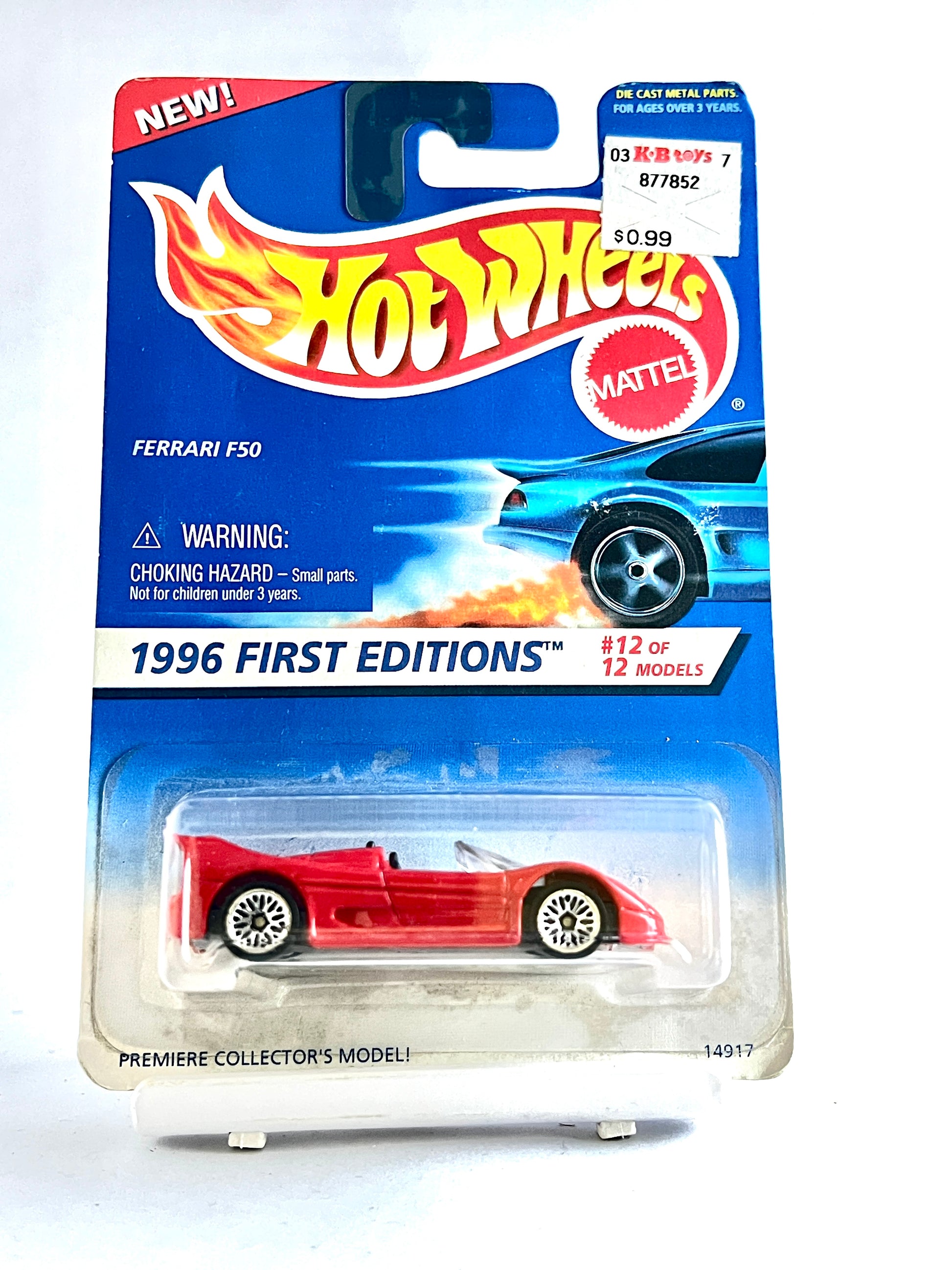 FERRARI F50 (STICKER ON CARD AS IN PIC) - Its Fun- Hot wheels - matchbox - diecast