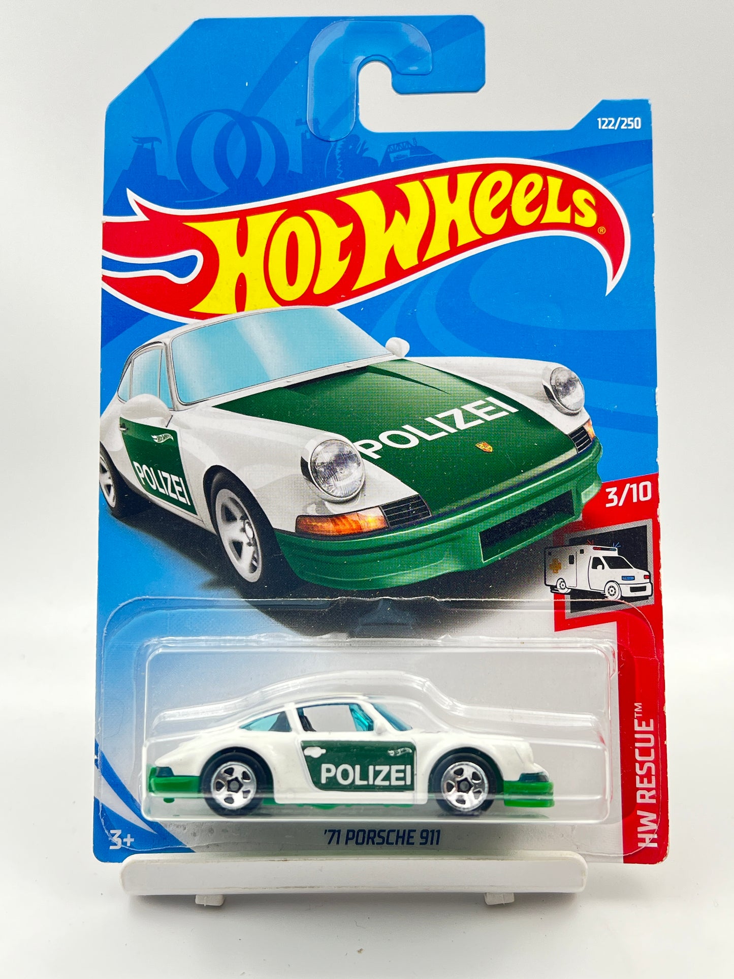 IMPORTED - HOT WHEELS -  71 PORSCHE 911 - POLICE - 2A