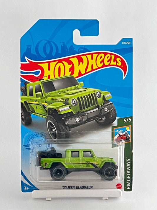 20 JEEP GLADIATOR - GREEN - 1C - Its Fun- Hot wheels - matchbox - diecast