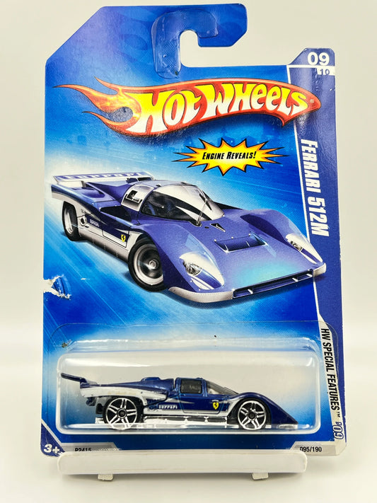 HOT WHEELS - FERRARI 512M - BLUE - MOVING PARTS - 2B - Its Fun