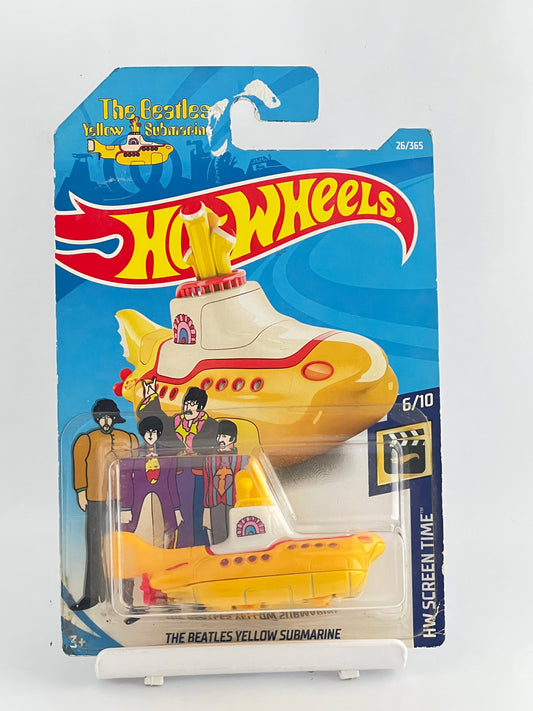 THE BEATLES YELLOW SUBMARINE - CREASED CARD -4A - Its Fun- Hot wheels - matchbox - diecast
