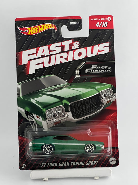 FAST AND FURIOUS - 72 FORD GRAN TORINO SPORT - 3A - Its Fun- Hot wheels - matchbox - diecast
