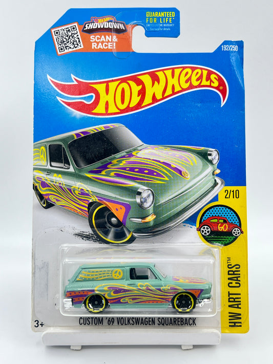 ( CARD AS IN PIC ) - HOT WHEELS - CUSTOM 69 VOLKSWAGEN SQUAREBACK - 1C