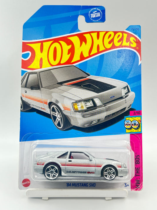 HOT WHEELS - 84 MUSTANG SVO - GREY - 6D