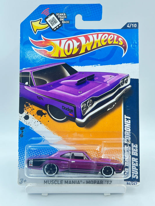 HOT WHEELS - 69 DODGE CORONET SUPER BEE - PURPLE - 6D