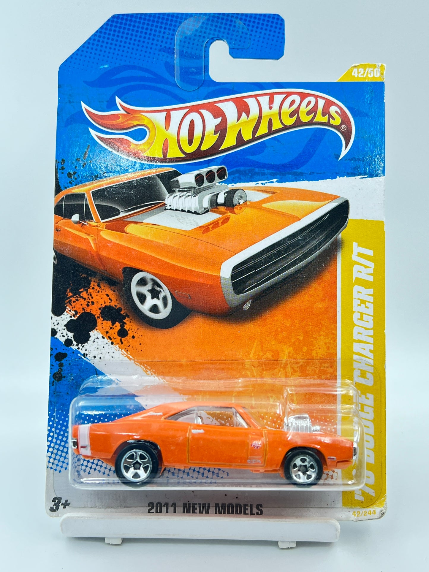 HOT WHEELS - 70 DODGE CHARGER R/T - ORANGE - 6C