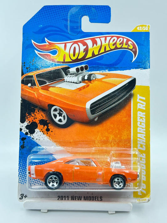 HOT WHEELS - 70 DODGE CHARGER R/T - ORANGE - 6C