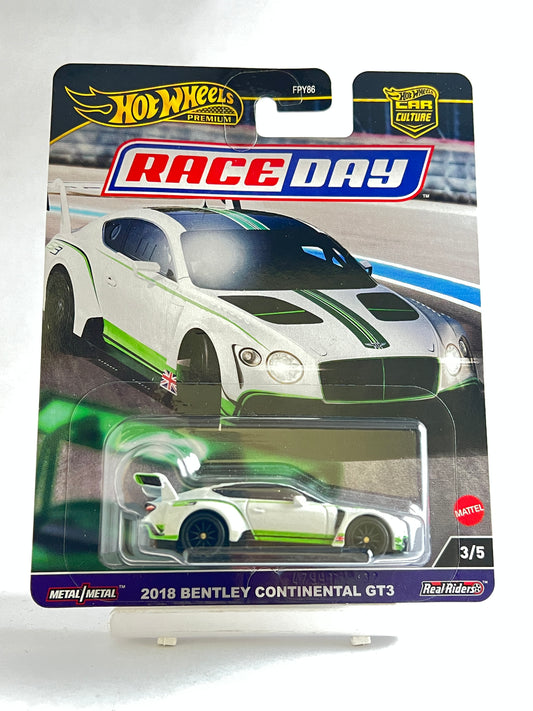 PREMIUM - RACE DAY - 2018 BENTLEY CONTINENTAL GT3 - 5C - Its Fun- Hot wheels - matchbox - diecast