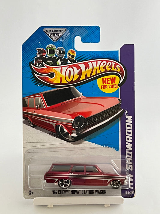 64 CHEVY NOVA WAGON - RED - 1B - Its Fun- Hot wheels - matchbox - diecast