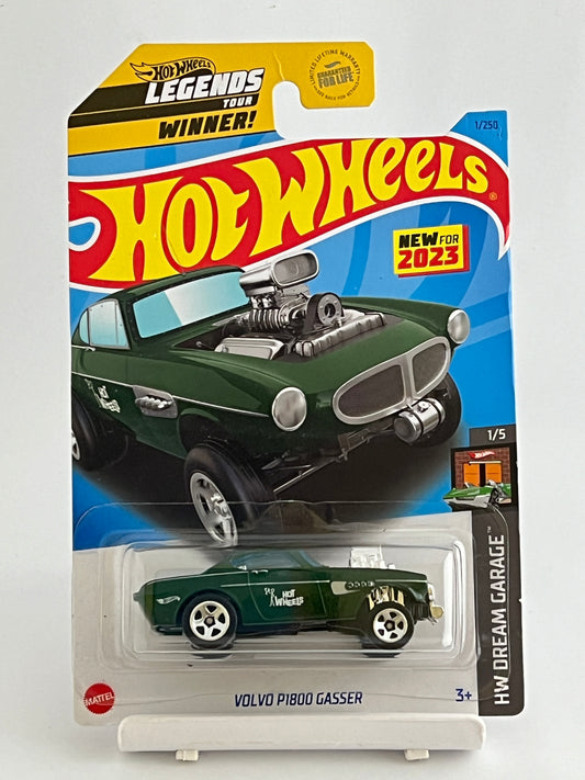 VOLVO P1800 GASSER - GREEN - 1B - Its Fun- Hot wheels - matchbox - diecast