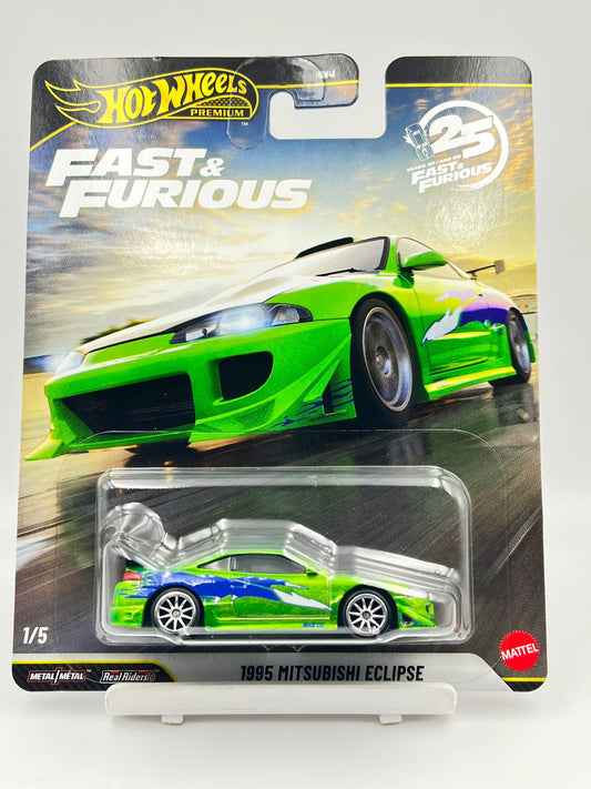 CHASE - HOT WHEELS - 25 YEARS OF FAST AND FURIOUS - PREMIUM - 1995 MITSUBISHI ECLIPSE - WITH SPECTRAFLAME PAINT - 5B - Its Fun