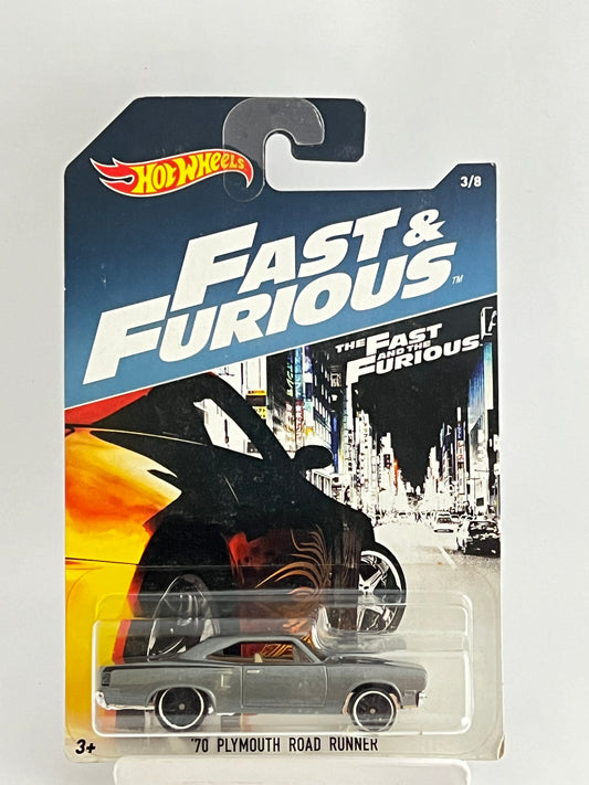 FAST & FURIOUS 70 PLYMOUTH ROAD RUNNER - BLISTER DAMAGE - Its Fun- Hot wheels - matchbox - diecast