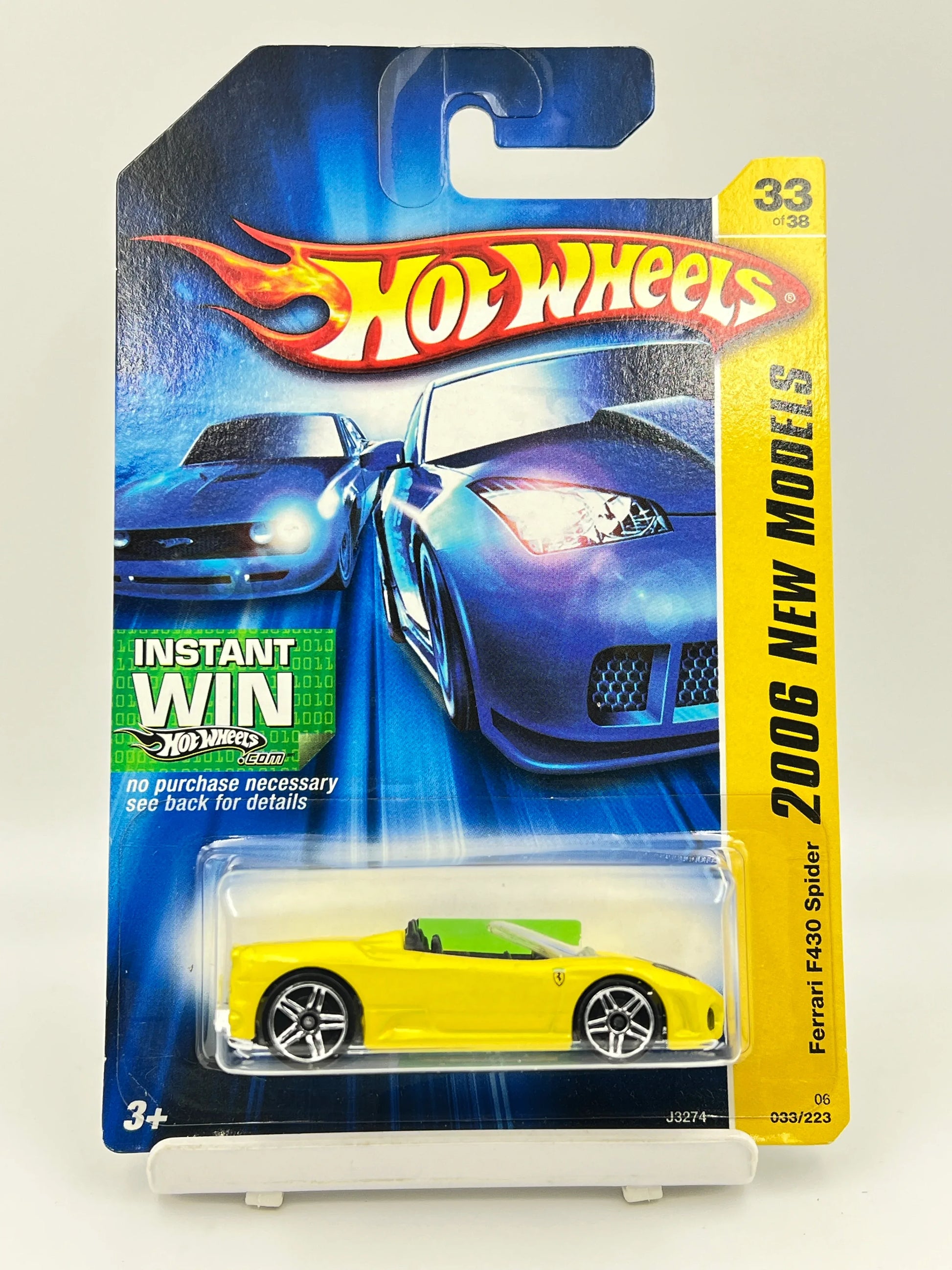 HOT WHEELS - FERRARI F430 SPIDER- YELLOW - 7C - Its Fun