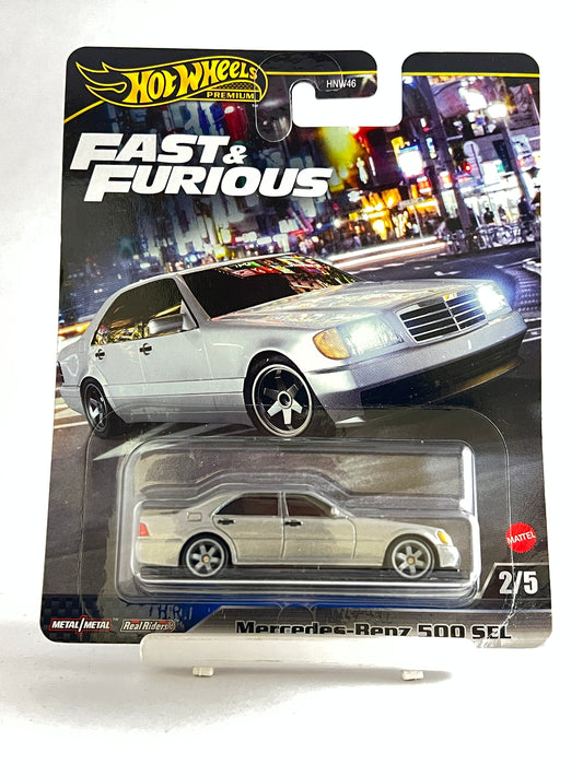 PREMIUM - FAST AND FURIOUS - MERCEDES BENZ 500 SEL (CREASE BEND AT CORNER) - Its Fun- Hot wheels - matchbox - diecast