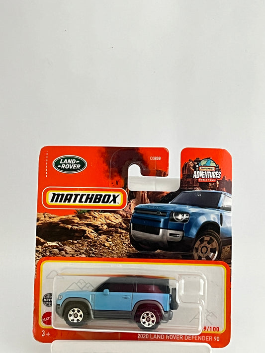 2020 LAND ROVER DEFENDER 90 - BLUE - SHORT CARD - Its Fun- Hot wheels - matchbox - diecast