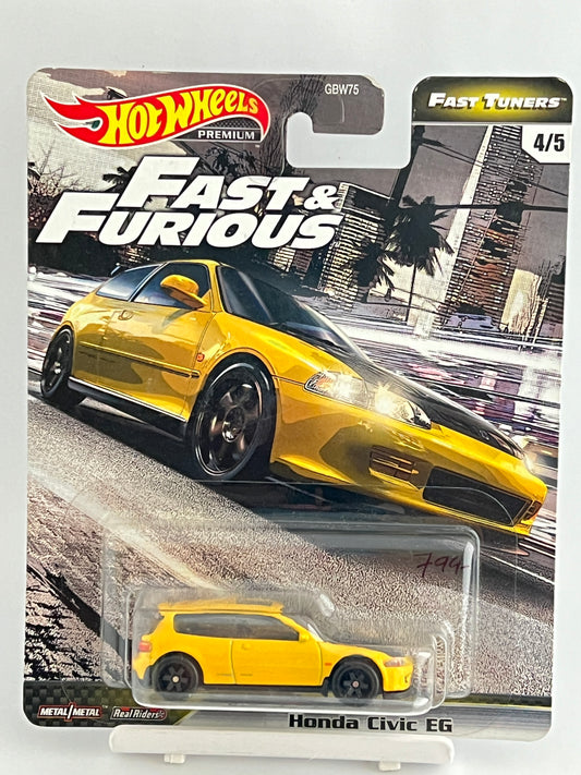 PREMIUM - FAST AND FURIOUS HONDA CIVIC EG - 4B - Its Fun- Hot wheels - matchbox - diecast