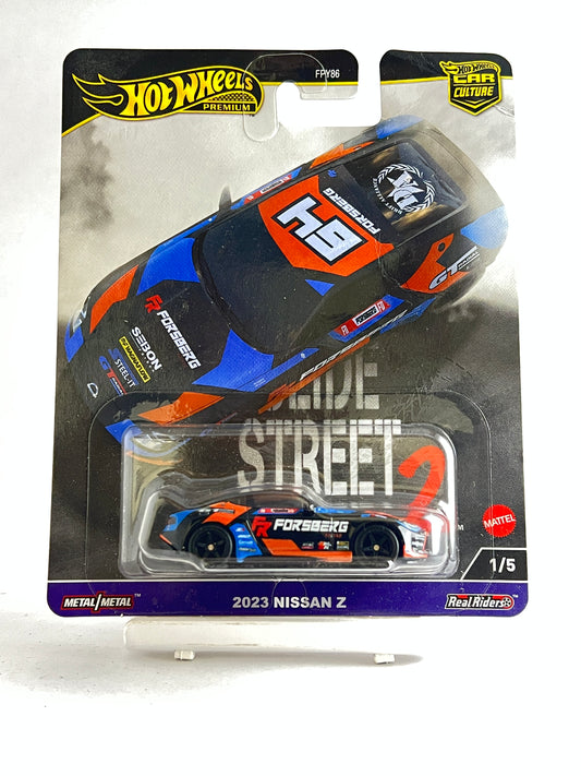 PREMIUM - SLIDE STREET 2 - 2023 NISSAN Z (CREASE IN CARD) - Its Fun- Hot wheels - matchbox - diecast