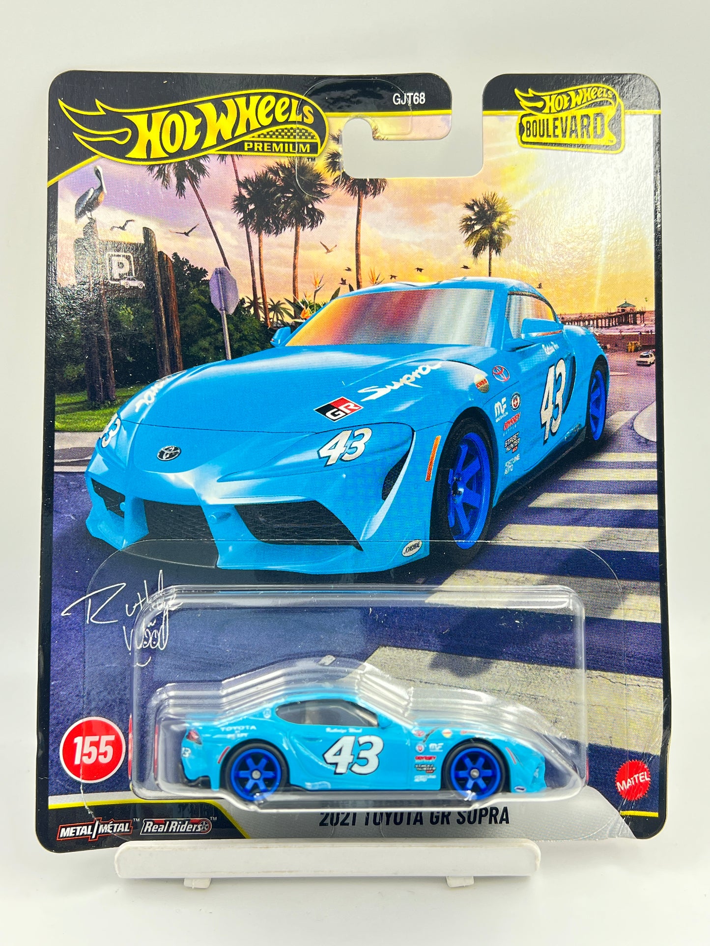 MILD CREASE - HOT WHEELS - PREMIUM - 2021 TOYOTA GR SUPRA - 4F
