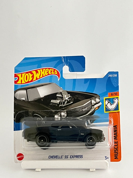 CHEVELLE SS EXPRESS - SHORT CARD- CREASED AT TOP - 1C - Its Fun- Hot wheels - matchbox - diecast