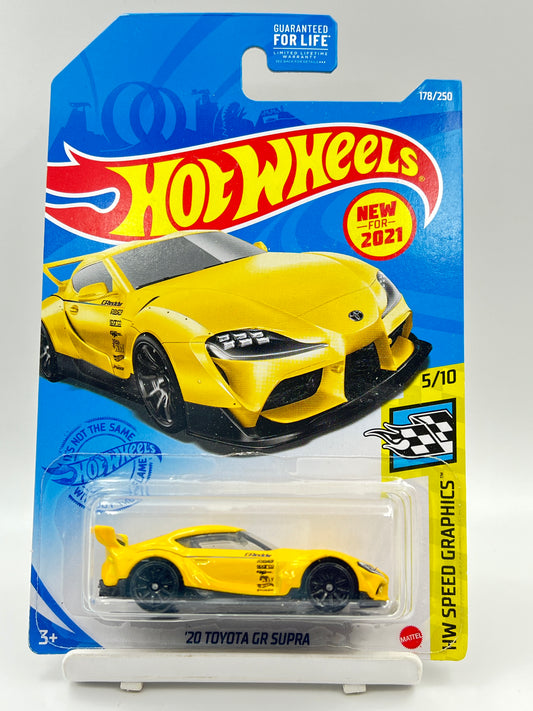 IMPORTED - HOT WHEELS -  20 TOYOTA GR SUPRA - YELLOW - 1B