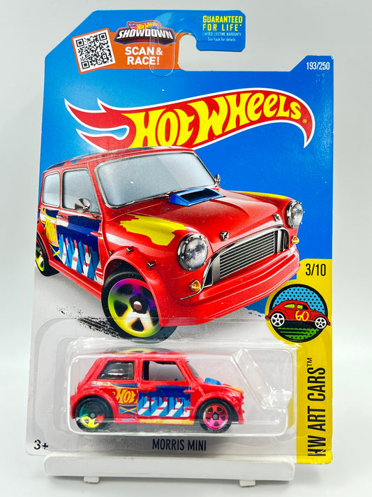 IMPORTED - HOT WHEELS -  MORRIS MINI - RED - 1A