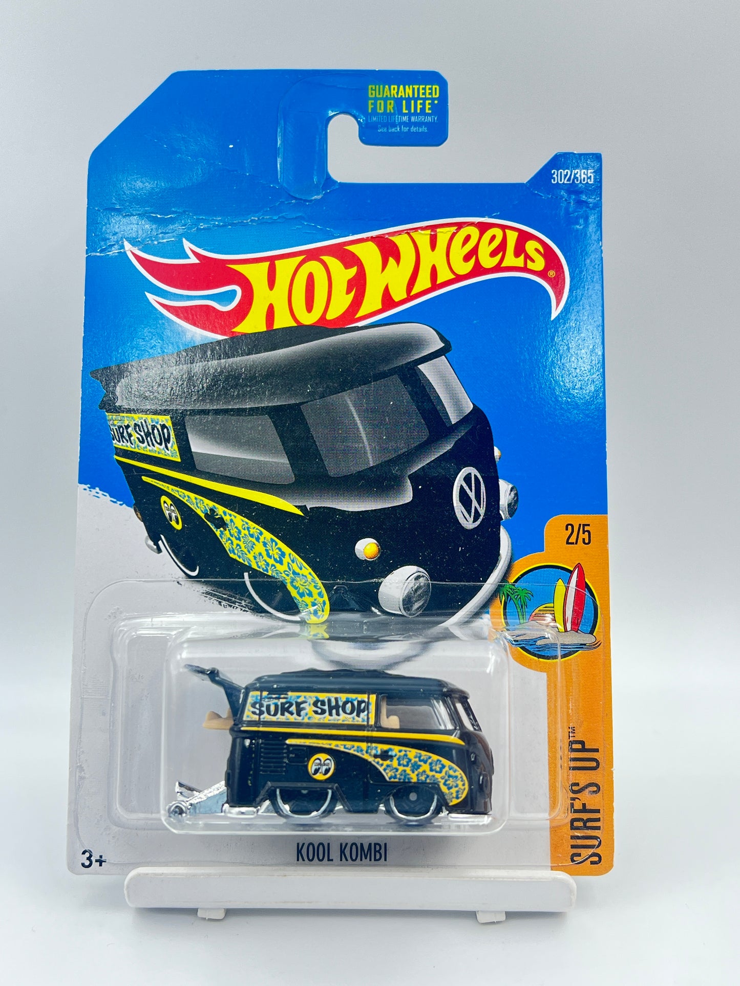 CARD DAMAGE - HOT WHEELS - KOOL KOMBI - BLACK - 3A
