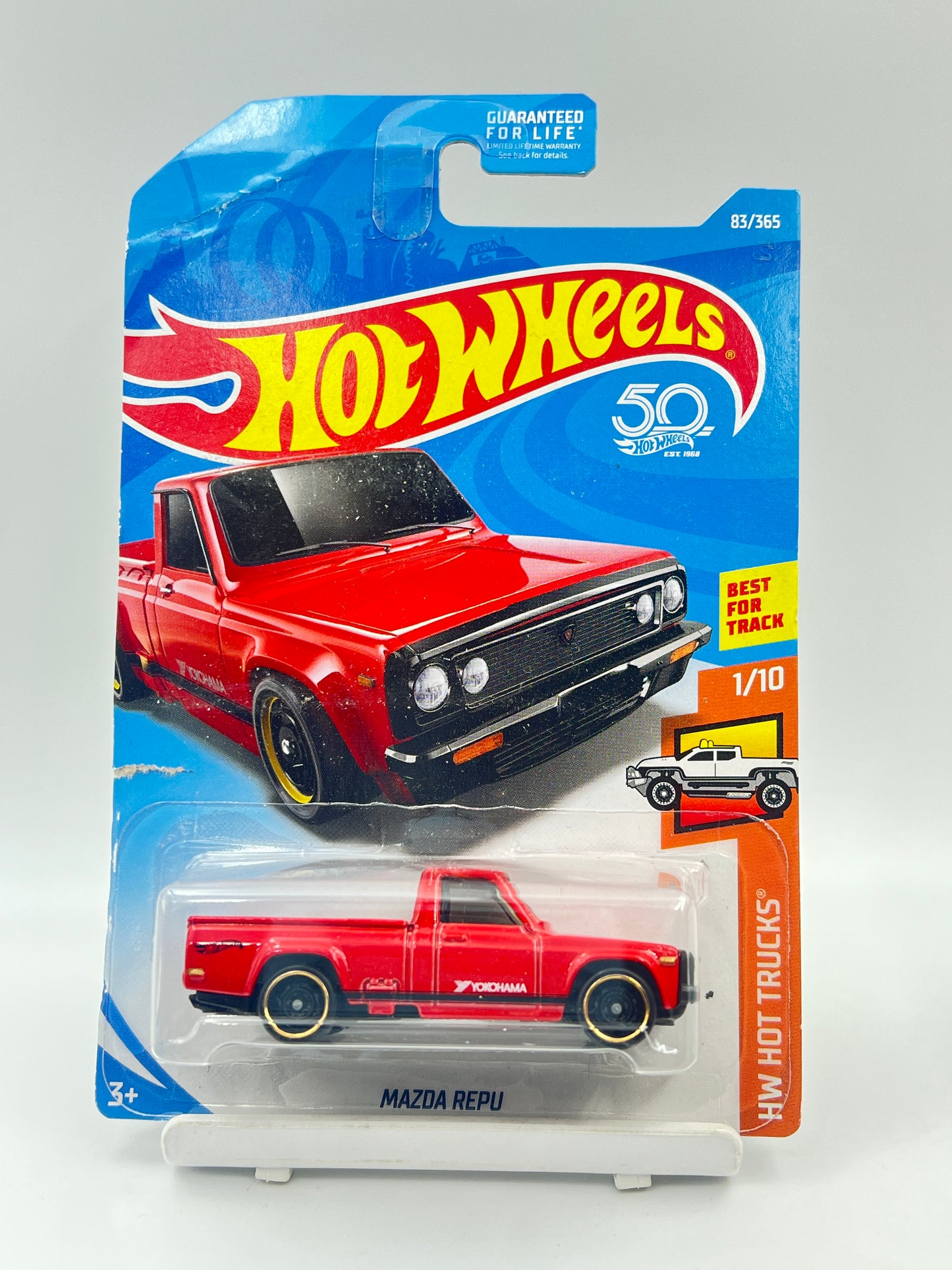 CREASED - HOT WHEELS - MAZDA REPU - RED - 4A