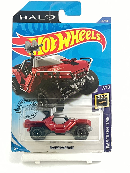SWORD WARTHOG -CREASED CARD - 5B - Its Fun- Hot wheels - matchbox - diecast