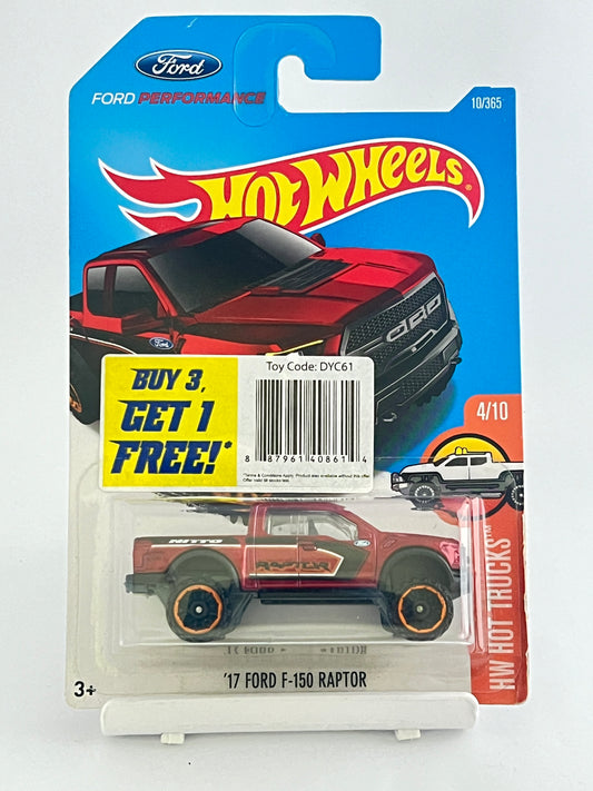 17 FORD F-150 RAPTOR - 3C - Its Fun- Hot wheels - matchbox - diecast
