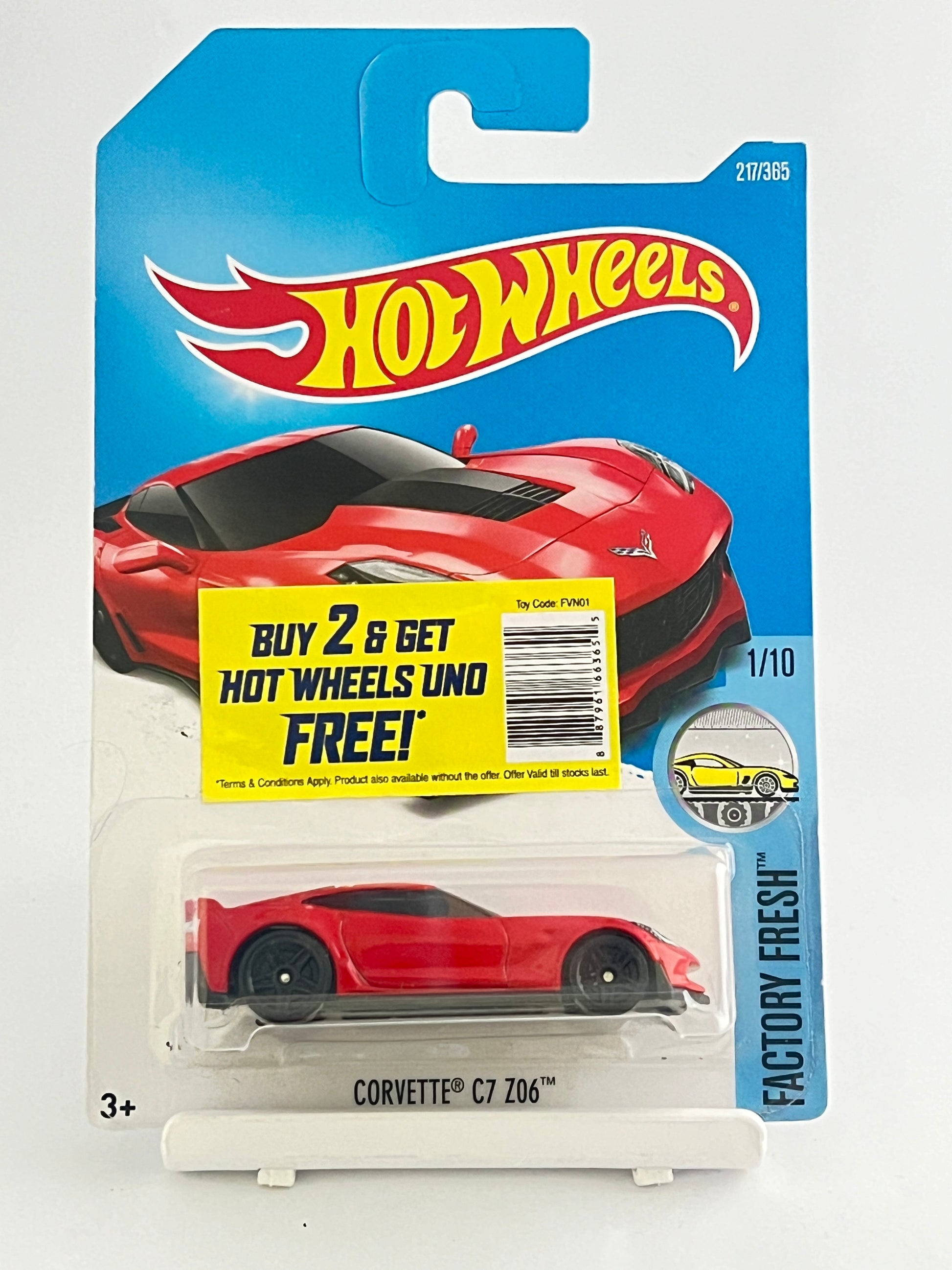 CORVETTE C7 Z06 - RED - 3C - Its Fun- Hot wheels - matchbox - diecast