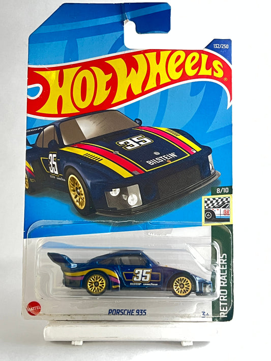 SOFT EDGES + BLISTER CRACK - PORSCHE 935 - DARK BLUE - 3D - Its Fun- Hot wheels - matchbox - diecast
