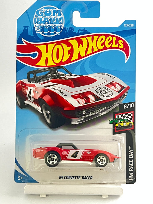 69 CORVETTE RACER - RED -2B - Its Fun- Hot wheels - matchbox - diecast