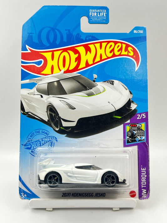 SOFT CORNERS - IMPORTED - HOT WHEELS -  2020 KOENIGSEGG JESKO - WHITE - 6A